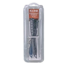 KA-BAR Emergency Whistle Two Pack in use during emergencies to attract attention.