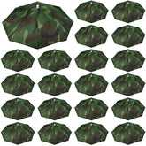 Set of 20 camouflage umbrella hats for adults