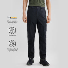KAILAS men's hiking pants breathable venting panels enhance comfort on steep ascents.