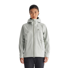 KAILAS women's hiking jacket front view showing lightweight waterproof shell for outdoor protection