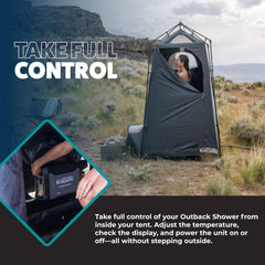 Kakadu Outback Shower Tent carry bag facilitates simple transport