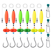 Kaleodam 6Pcs Catfish Rigs Type B set on white background