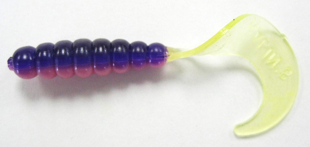 Kalin 2TG10-819 Triple Threat Grub, Popsicle color, ideal for versatile freshwater fishing.