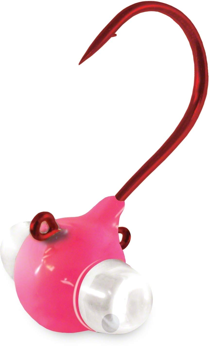 Kalin GELB14-PK Google Eye Live pink jig with vivid color and lifelike eyes to attract bites.
