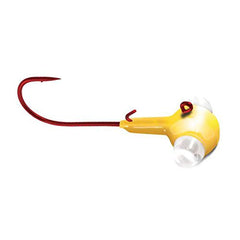 Kalin Rattlin' Google Eye Jig side view shows bright chartreuse color for targeting