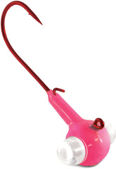 Kalin Rattlin Google Eye Jig pink glistening eye reflects light to attract bites.