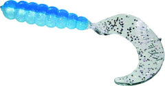Kalin Triple Threat Grub in blue/silver for versatile freshwater and saltwater lure use