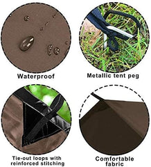 KALINCO tarp shows waterproof UV protection for sun and rain