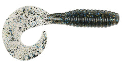Kalin's Lunker Grub Bluegill 3-inch demonstrates versatile action for freshwater and saltwater anglers.