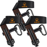 Kalkal 3pcs heavy-duty tree strap packaged for field-ready setup.