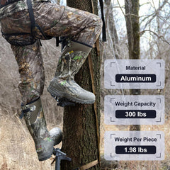 Kalkal climbing sticks feature adjustable dual steps for versatile heights.
