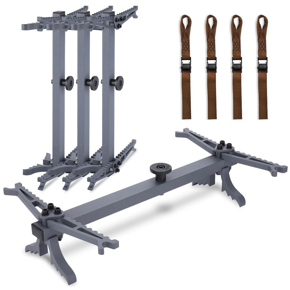Kalkal climbing sticks folded-steps: compact carry and quick setup.