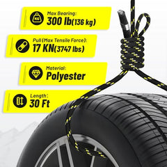 Kalkal Prusik knot design provides auto-lock ascent control for safer climbs.
