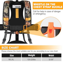 Kalkal Tree Stand Harness enables seamless 360-degree shooting from any angle.