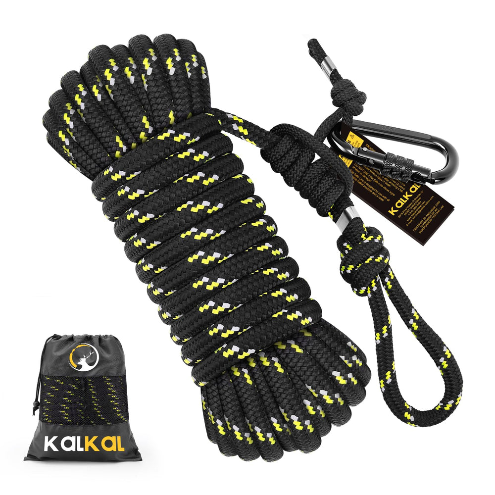 Kalkal tree stand safety rope 30ft demonstrates durable construction for secure hunting setup.