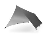 Kammok Kuhli Pro Granite Gray setup demonstrates a sturdy shelter ready for swift weather.