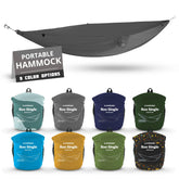 Kammok Roo Single hammock packed in a compact stuff sack for easy travel.