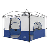 KAMPKEEPER camping inner tent fits a 10x10 canopy, enabling quick shelter setup.