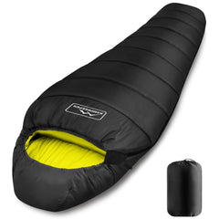 KAMPKEEPER mummy sleeping bag packaging bag shows portable travel-ready design