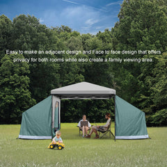 KAMPKEEPER Side Tent yard-setup shows family-friendly space for casual camping.