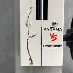 KANAMA Luminous Live Shrimp Hooks high-carbon steel is strong yet lightweight