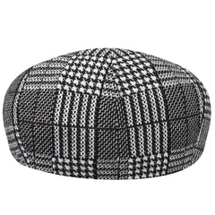 Kangol Pattern Flexfit Cap brim detail, 1 1/4 inch peak for shaded eyes.