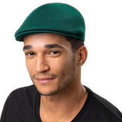 Side view showing flat crown and 2 inch brim