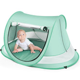 Kapeazo Baby Beach Tent open setup showing spacious interior for play