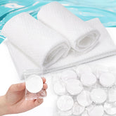 Kare & Kind 10-pack compressed towels in packaging, space-saving travel essential