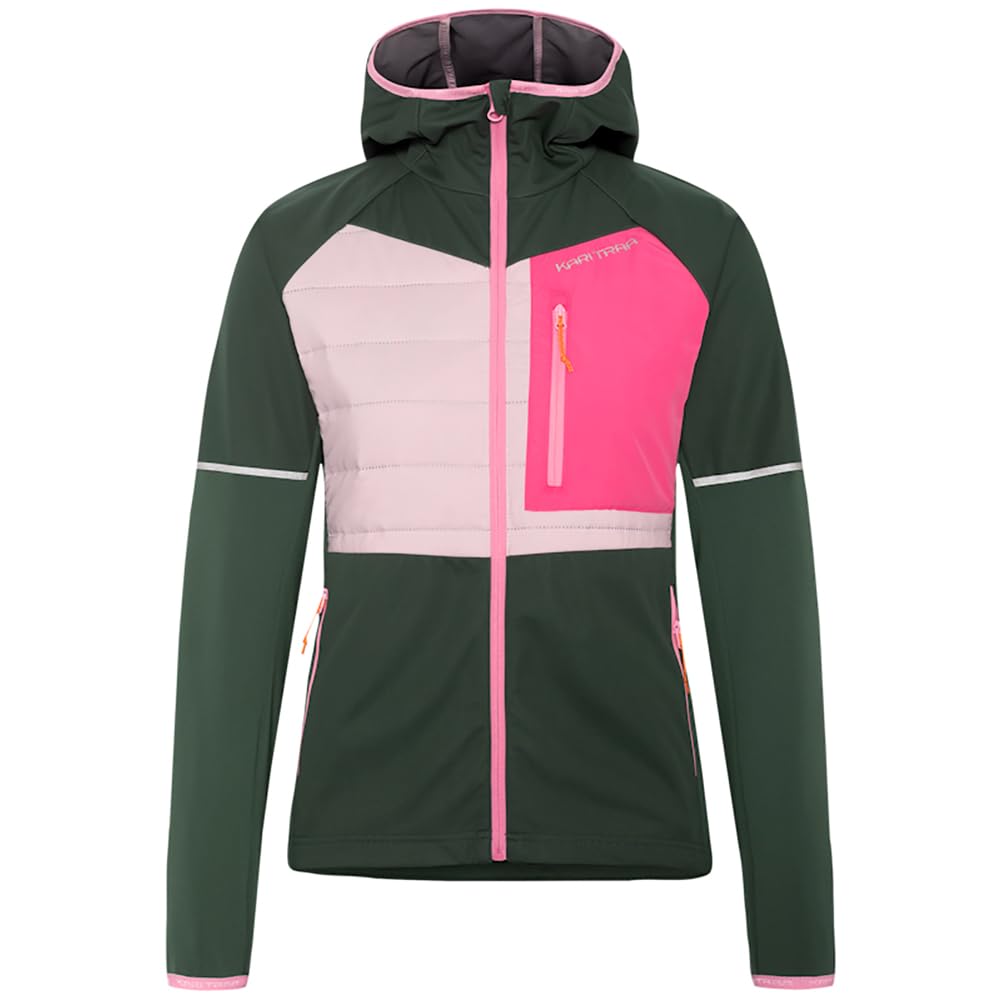 Kari Traa Nia Jacket with lined hood and zippered chest pocket for secure warmth in all-day wear