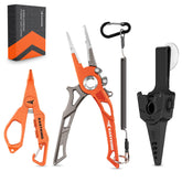 KastKing AlumaStream Finesse Tool Combo with 7.5-inch aluminum pliers and Wacky & Neko rig pliers