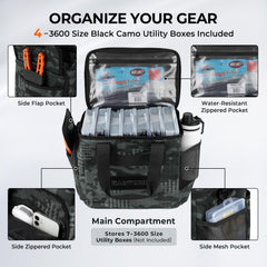 KastKing BaitSpace includes four 3600 boxes for organized storage on boats.