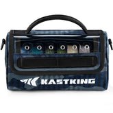KastKing BaitSpace line bag front view shows organized spools for fast fishing prep.