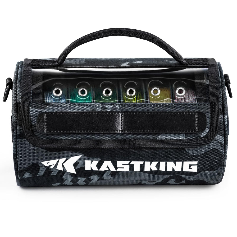 KastKing BaitSpace line bag shows water-resistant nylon for durable field use.