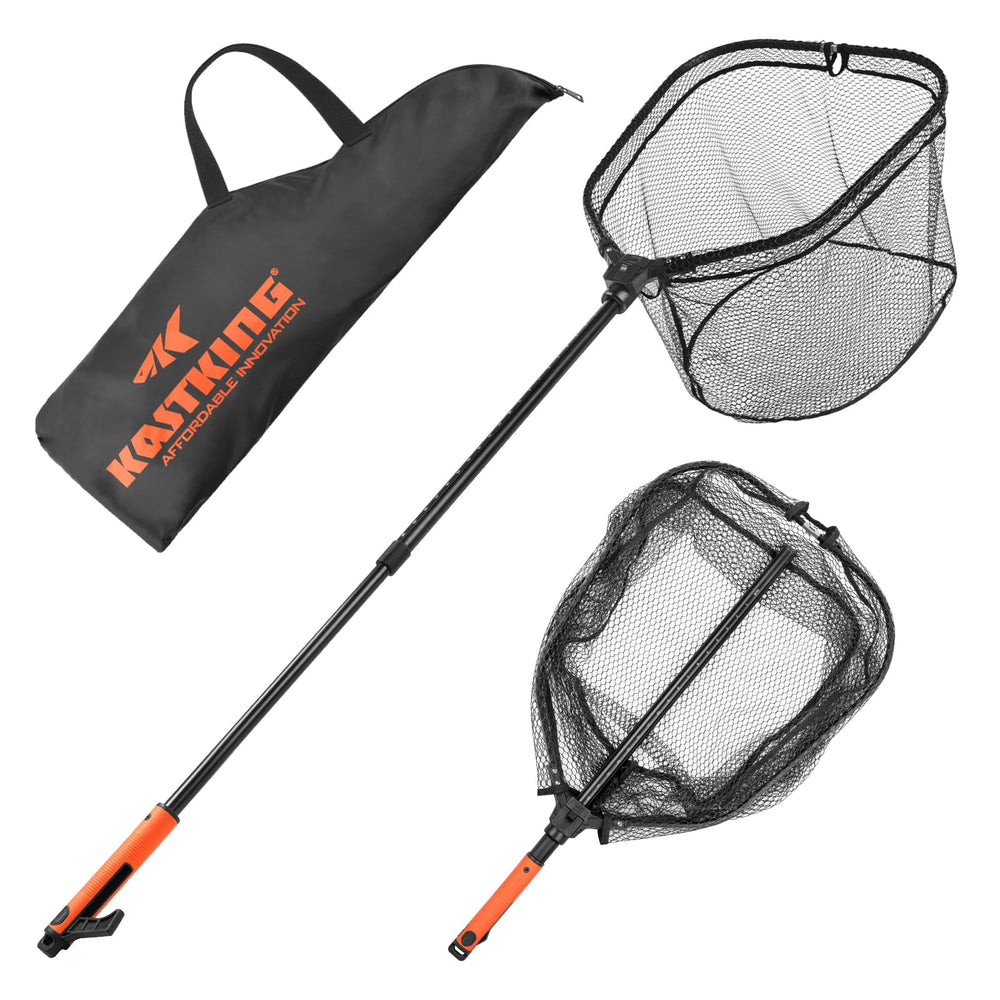 KastKing Brutus folding landing net with boat hook