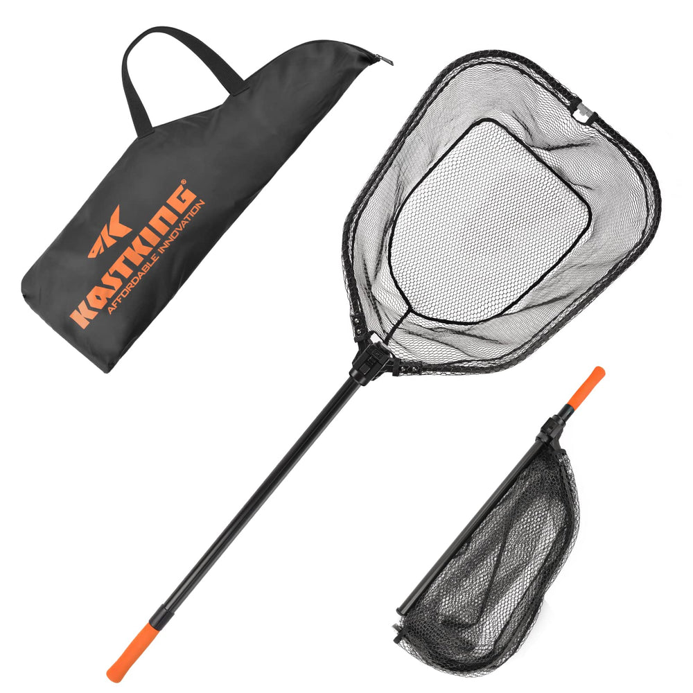 KastKing Brutus net hoop extended for long-reach landing and shore landing