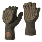KastKing Bully Wooly Mittens magnetic flip-top for quick finger access in cold fishing.