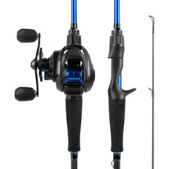 KastKing Centron Casting Combo with left-reel back for balanced handling and casting control.