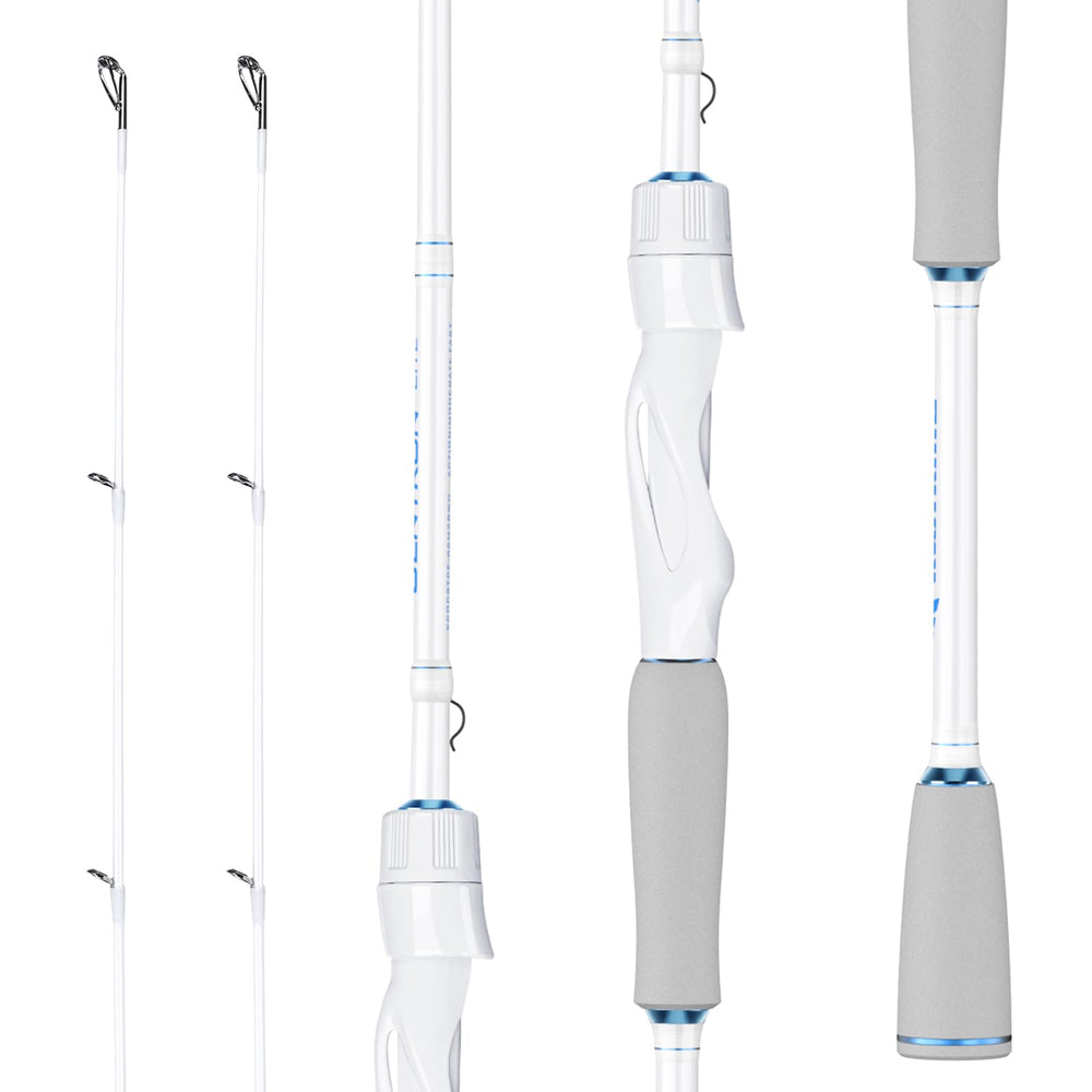 KastKing Centron Lite twin-tip rod assembly showing quick tip interchange capability.