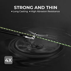 KastKing Colorshield braid resists abrasion against rocks and debris.