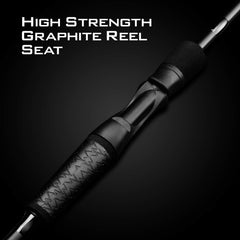 KastKing Crixus carbon-infused blanks and graphite blend for strong, responsive actions.