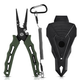 KastKing Cutthroat 7in pliers closed, corrosion-resistant steel ideal for saltwater use.