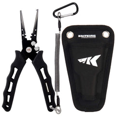 KastKing Cutthroat pliers close-up highlighting tungsten carbide cutters for clean cuts.