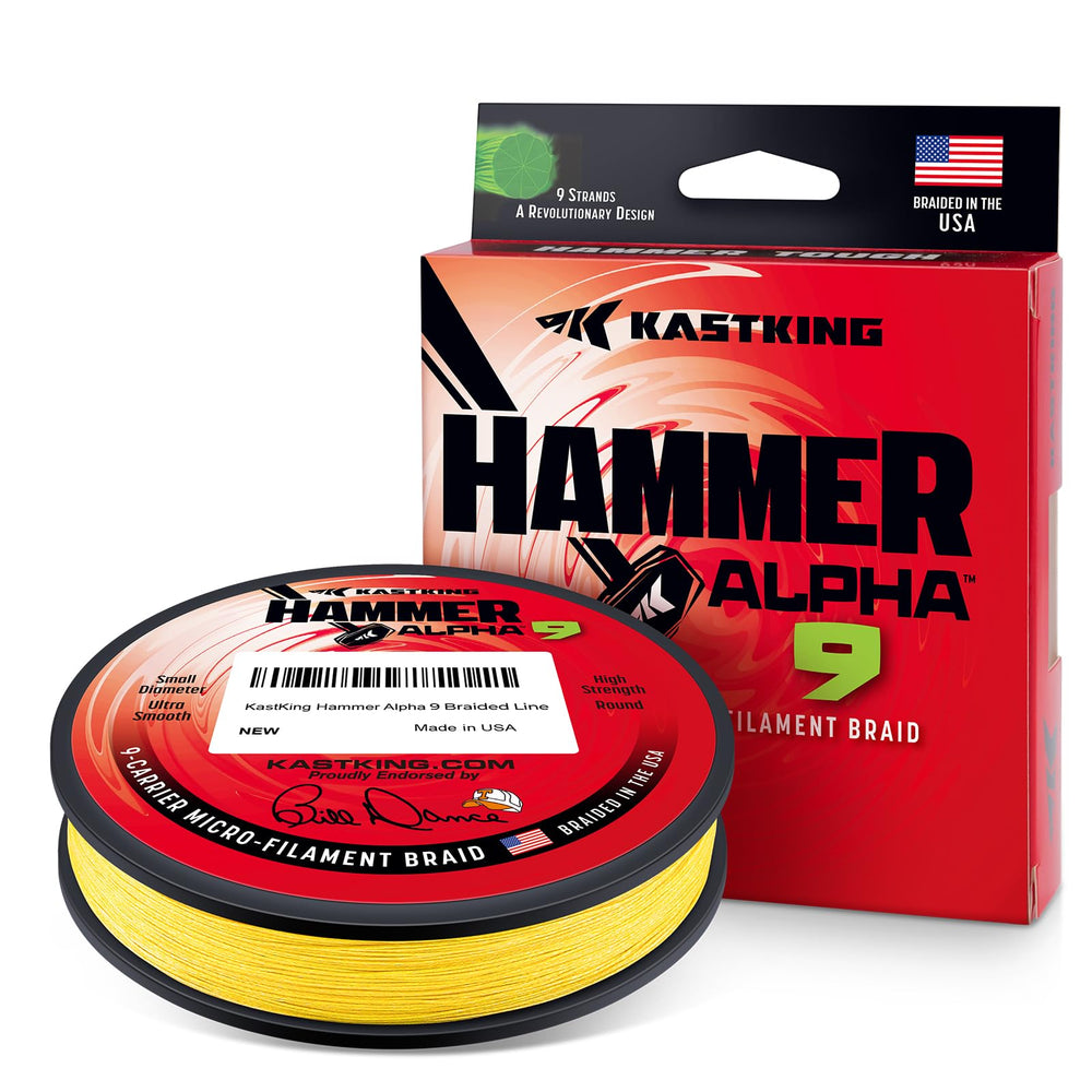KastKing Hammer Alpha 9 9-carrier braid for heavy tackle fishing