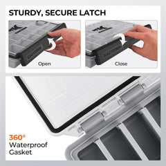 KastKing HyperSeal 3700 open tackle box with compartments