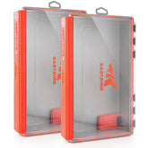 KastKing HyperSeal waterproof tackle box closed, protecting gear on a boat