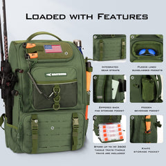 KastKing KarryAll main compartment with foldable partition for flexible storage