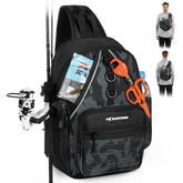 Front view of KastKing Karryall Sling Tackle Bag