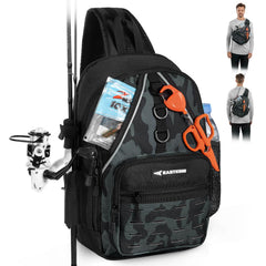 Front view of KastKing Karryall Sling Tackle Bag