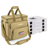 KastKing Karryall tackle bag in khaki with four 3700 trays